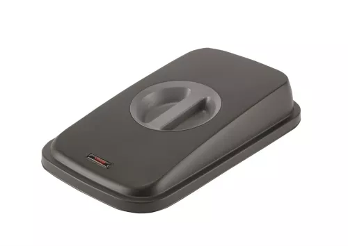 Lock Vileda Professional Geo stängt svart/grå – robust och hygieniskt lock för Geo avfallsbehållare i offentliga miljöer