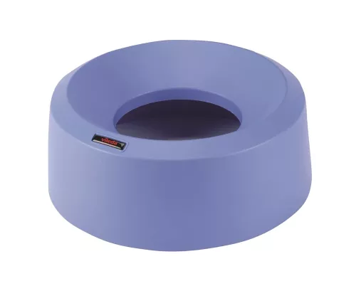 Blått lock till Vileda Professional Iris stor rund 50L – robust plastlock för färgkodad avfallshantering i professionella miljöer