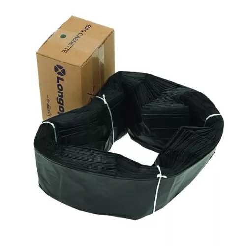 Longopac Mini 60 meter Standard Svart – stark och flexibel avfallssäck för hygienisk avfallshantering