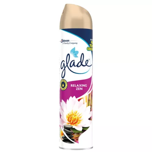 Luftfräschare Glade Relaxing Zen 300 ml – fräsch doftspray som skapar en lugn och harmonisk atmosfär i hem och arbetsmiljö