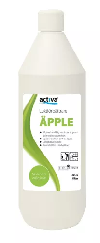 Luktförbättrare Activa Äpple 1 L – effektiv och fräscht doftande neutraliserare som eliminerar dålig lukt i hygienutrymmen och offentliga miljöer