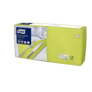 Tork Mjuk Lunchservett Lime 3-lag 33x33cm Advanced