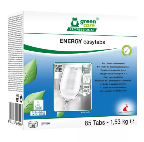 Maskindiskmedel Green Care Energy EasyTabs 8 – kraftfulla och miljövänliga disktabletter för skinande rena resultat