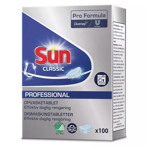 Sun Pro Formula Classic Tabs – effektiva maskindiskmedelstabletter för professionell diskmaskinrengöring