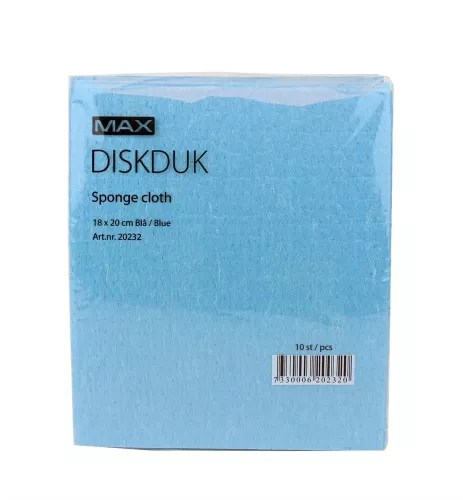 Max diskduk blå 10-pack – slitstarka och absorberande rengöringsdukar med hög smutsupptagning, färgkodning för hygienisk användning inom kök och städ