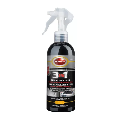 Metal Polish Autosol 3-in-1 for Stainless Steel 250 ml – rengör, polerar och skyddar rostfritt stål i ett steg för skinande resultat