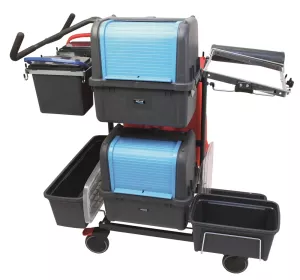 Metodvagn Activa Xbox – robust och flexibel städvagn för effektiv rengöring i professionella miljöer