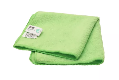 Microduk Max Eco grön 32x32 cm – miljövänlig mikrofiberduk för effektiv rengöring av ytor utan kemikalier