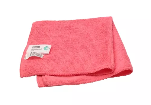 Microduk Max Eco röd 32x32 cm – miljövänlig mikrofiberduk för effektiv rengöring av ytor