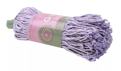 Minimopp lila microfiber 150g – kompakt och effektiv mopphuvud för snabb och skonsam rengöring av mindre ytor