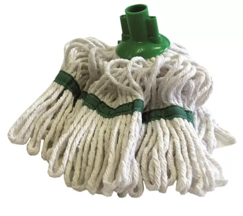 Minisvabbgarn Max 250 g grön oglöd – 29 cm garnmopp för mindre ytor och hygienzoner