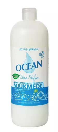Ocean mjukmedel oparfymerad 1 liter – sköljmedel utan doft för känslig hud och allergiker