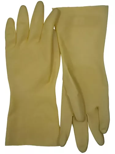 New Mark latexhandske natur M storlek 8 – skyddshandskar i naturgummi/latex för flexibelt handskydd med följsam passform, hög elasticitet och säkert grepp, för noggrann städning, livsmedelshantering och dagligt arbete i professionella miljöer
