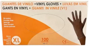 ​Vinylhandske New Mark Opudrade XL 100st