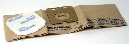 Nilfisk Backuum dammsugarpåse – original dammsugarpåse för effektiv dammupptagning med hög filtreringsförmåga, slitstarkt material och säker passform, anpassad för professionell städning