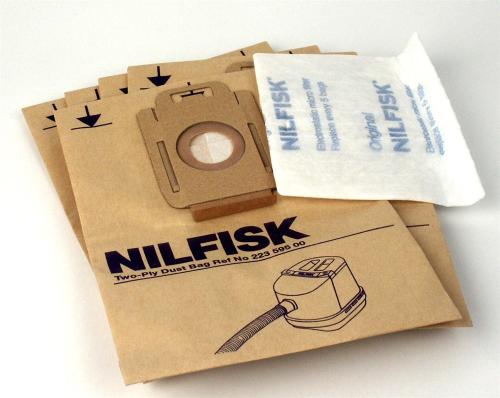 Nilfisk Elite Ultra dammsugarpåsar 4-pack – original dammsugarpåsar för effektiv dammupptagning med hög filtreringsförmåga, slitstarkt material och säker passform, anpassade för hushåll och professionell städning