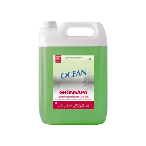 Ocean grönsåpa 5 liter – klassisk såpa för effektiv rengöring av golv och ytor med fräsch doft