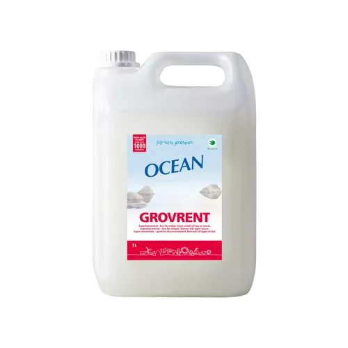 Ocean grovrent koncentrat 5 liter – kraftfullt rengöringsmedel för effektiv borttagning av fett och smuts på hårda ytor