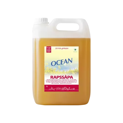 Ocean rapssåpa 5 liter – naturlig rengöringssåpa för effektiv rengöring av golv och ytor