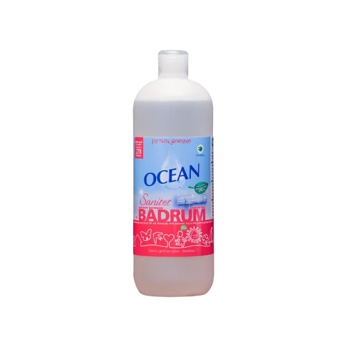 Ocean Sanitet badrum koncentrat – effektivt rengöringsmedel för badrum som avlägsnar smuts, kalk och beläggningar