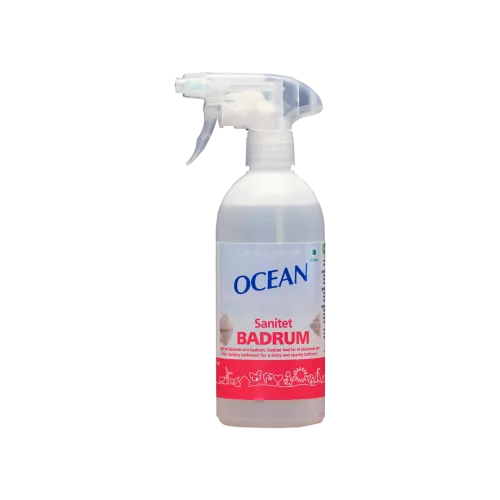 Ocean Sanitet badrum spray – färdigblandat rengöringsmedel för badrum som effektivt tar bort smuts och kalk