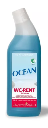 Ocean WC-rent 750 ml – effektivt rengöringsmedel för toalett med kalklösande formula, avlägsnar smuts och bakterier för hygieniskt rena badrum