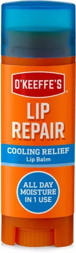 O’Keeffe’s Lip Repair kylande läppbalsam 4,2 g – läppbalsam för torra och spruckna läppar med återfuktande, skyddande och kylande formula, idealisk för daglig användning inom arbete och vardag