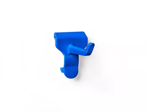 Toolflex One krok blå 3-pack – smarta extra krokar för flexibel upphängning av städredskap och tillbehör