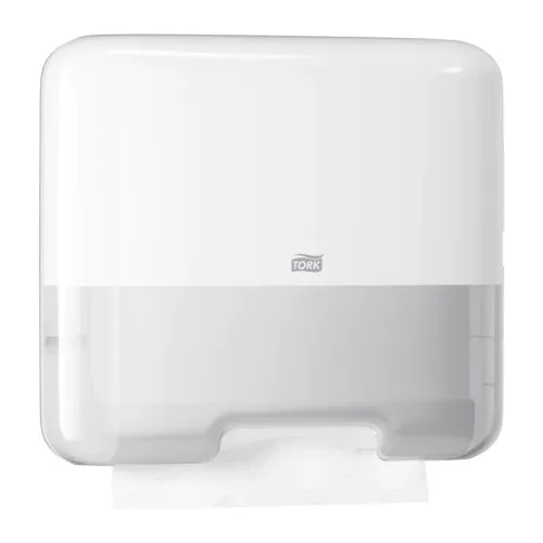 Tork Pappersdispenser Mini H3 Vit – kompakt och hygienisk lösning för handtorkning i mindre utrymmen