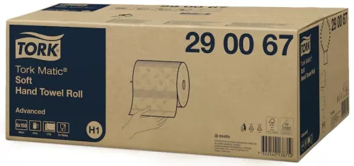 Pappershandduk Tork Matic Mjuk Advanced H1 – högabsorberande och mjuka handdukar för effektiv och skonsam handtorkning