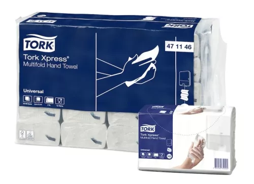 Tork Xpress Multifold Universal pappershandduk – mjuk och ekonomisk handtork för dispenser