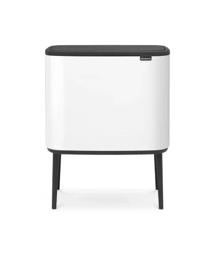 Papperskorg Brabantia Bo Touch Bin vit – stilren avfallsbehållare med touch-lock och modern design