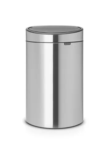 Papperskorg Brabantia Touch Bin New – öppnas med lätt tryck, yta i mattborstad metall