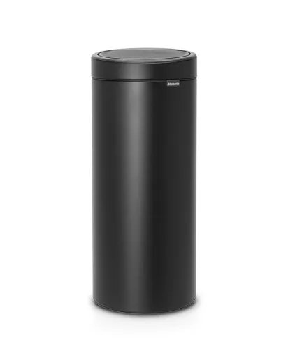 Brabantia Touch Bin New papperskorg Mineral – elegant avfallshink med tyst touch-öppning och hållbar pulverlackerad yta, perfekt för moderna hem och kontor med fokus på design och funktion