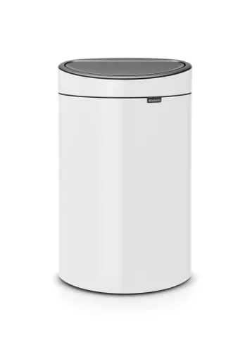 Brabantia Touch Bin New vit 40 liter används som papperskorg med enkel öppning och diskret utseende