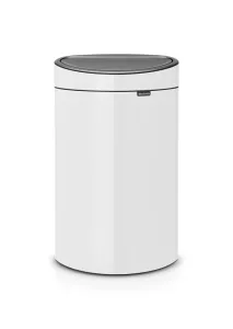 Brabantia Touch Bin New vit 40 liter används som papperskorg med enkel öppning och diskret utseende