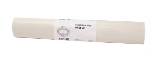 Papperskorgspåse 40L för utomhusbruk – slitstark soppåse för offentliga miljöer