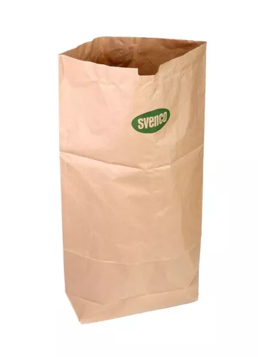 Papperssäck 60L 2-lagers 25-pack – slitstarka, miljövänliga avfallssäckar i kraftpapper för källsortering och trädgårdsavfall