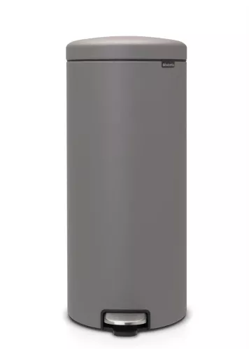Brabantia NewIcon pedalhink i Mineral-finish – stilren och luktfri avfallshink med mjukstängande lock