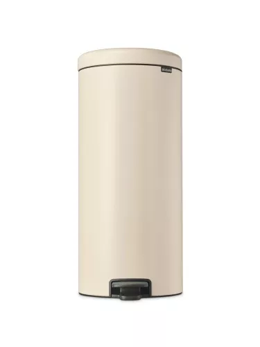 Stilren pedalhink 30L i soft beige från Brabantia NewIcon – med mjukstängande lock och luktförslutning