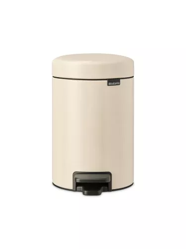3L pedalhink från Brabantia NewIcon-serien i mjuk beige färg – kompakt och stilren