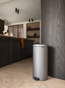 ​Pedalhink Brabantia NewIcon Pedal Bin Platinum 30L