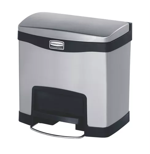 Rubbermaid Slim Jim Step-On FS META – pedalhink med smal design och mjukstängande lock
