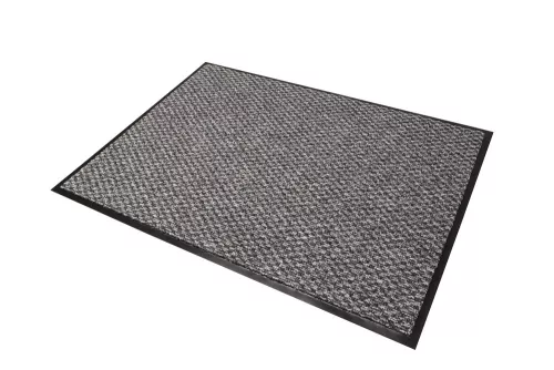 Prime entrématta svart/grå 60x80 cm – slitstark och elegant matta som effektivt fångar upp smuts och fukt vid entréer