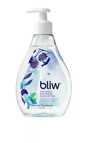 Pumptvål Bliw Skogsbär 300 ml – mild och väldoftande tvål med doft av bär från den nordiska naturen