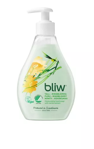 Bliw pumptvål Tall & Ringblomma 300 ml – mild och växtbaserad handtvål med frisk skoglig doft