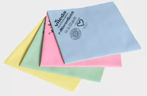 R-MicronQuick mikrofiberduk gul 40x38 cm – högpresterande duk för effektiv rengöring och avtorkning av ytor