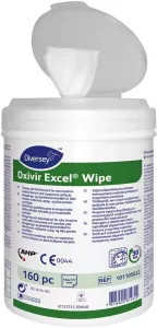 Diversey Oxivir Excel DI rengöringsduk 160 st – desinficerande engångsdukar för ytdesinfektion inom vård och hygien