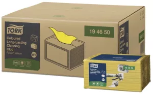 Rengöringsduk Tork färgkodad Premium gul 30-pack – slitstarka och hygieniska dukar för professionell rengöring