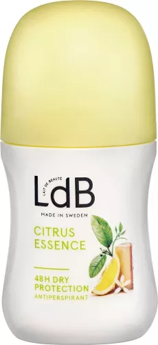Roll-on Citrus Essence LdB 60 ml – fräsch deodorant med citrusdoft, effektiv svettkontroll och skonsam mot huden